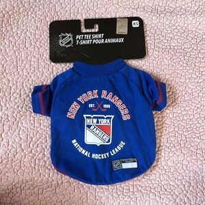 NWT Pets First NHL New York Rangers Tee Shirt, XSmall.